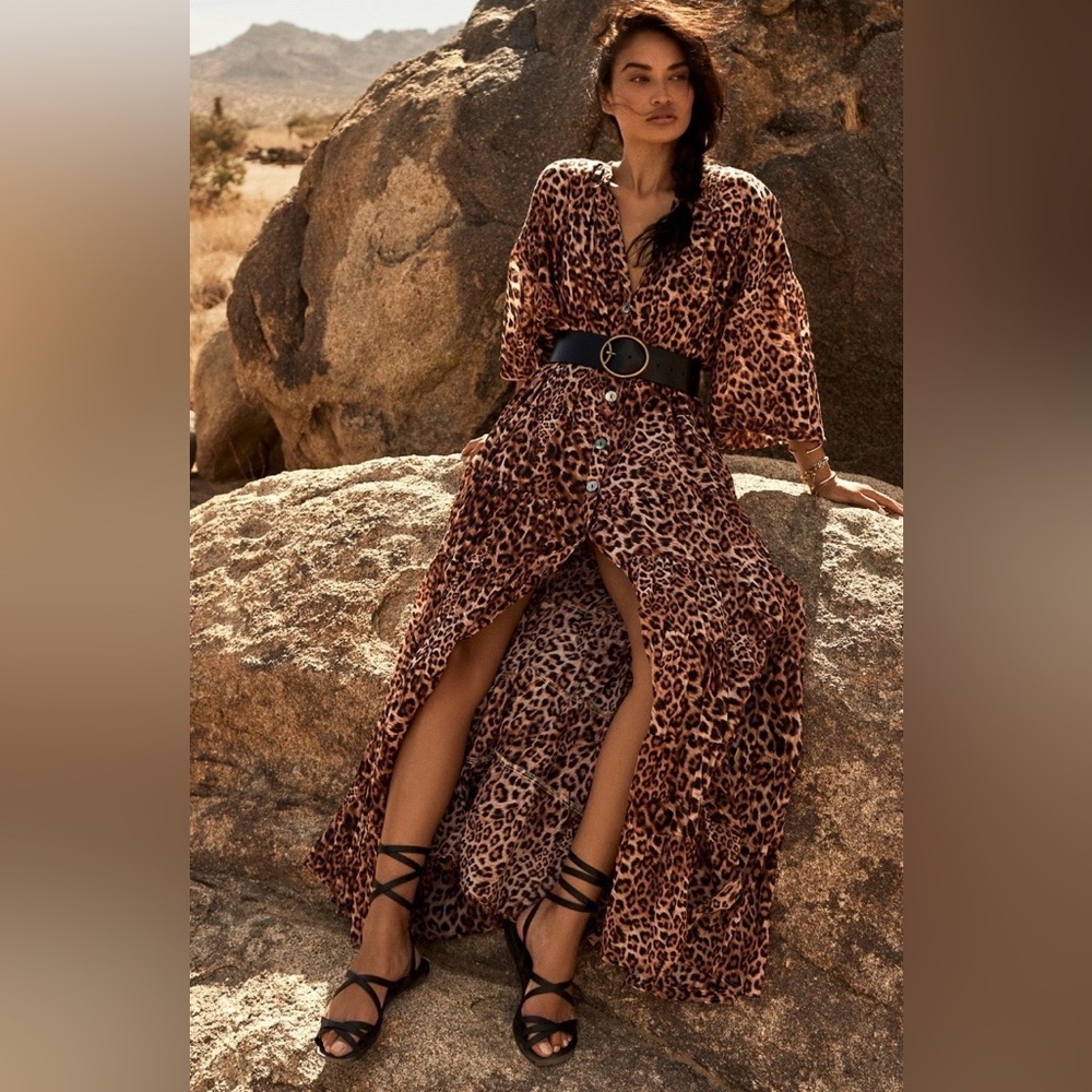 Chic Leopard Print Dress